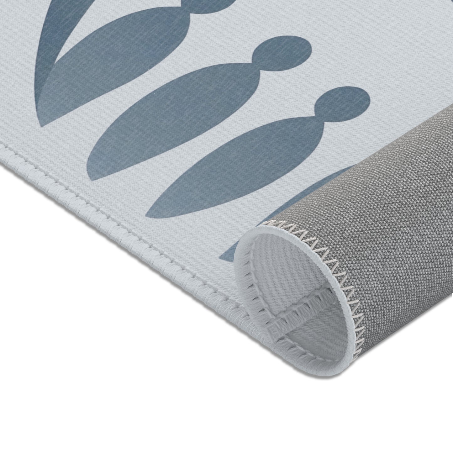 Tapis Émotionnel Monochrome – “Silence Relié” 💙