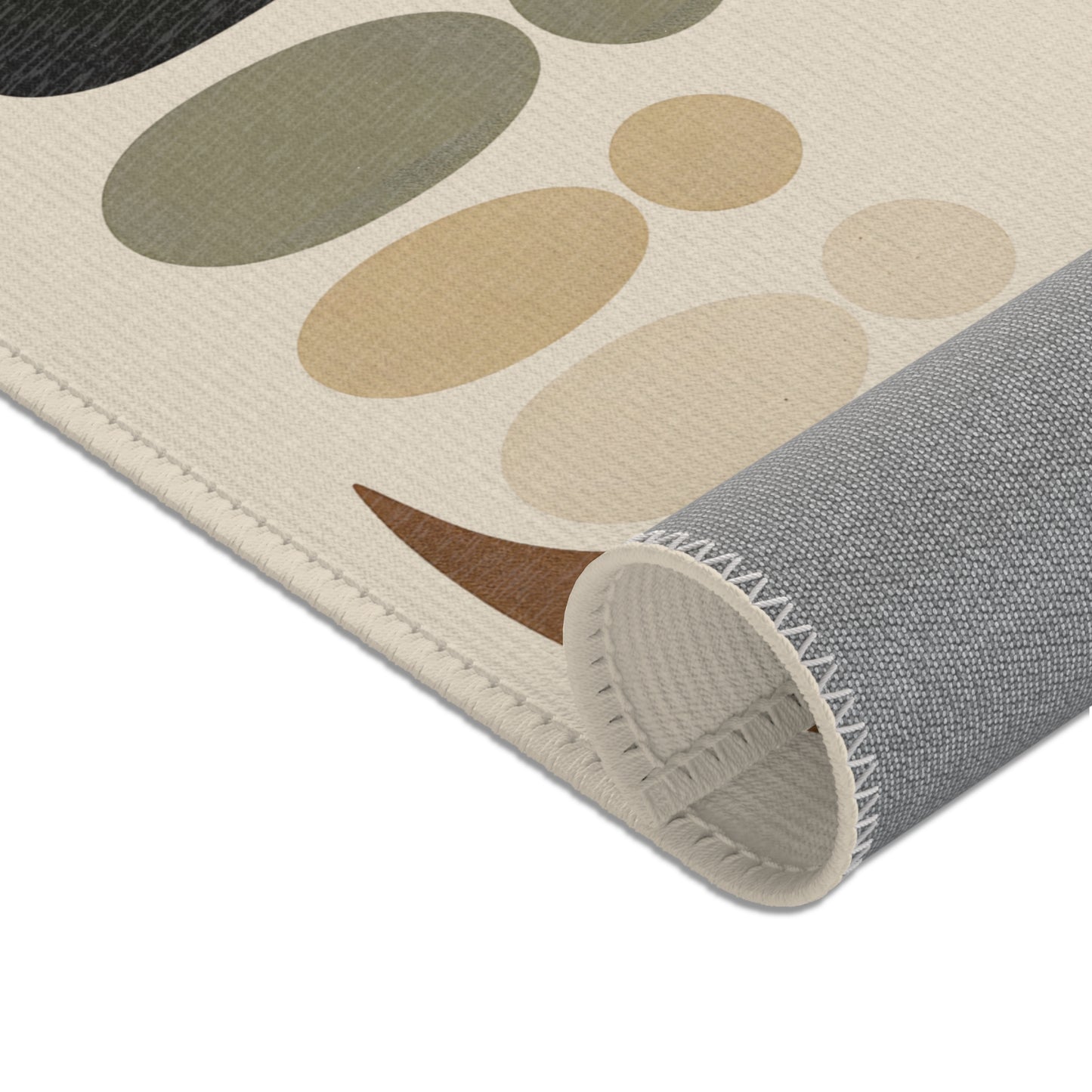 Japanese Zen Rug “Gokan” – Emotional Abstract Design for Living Room or Bedroom