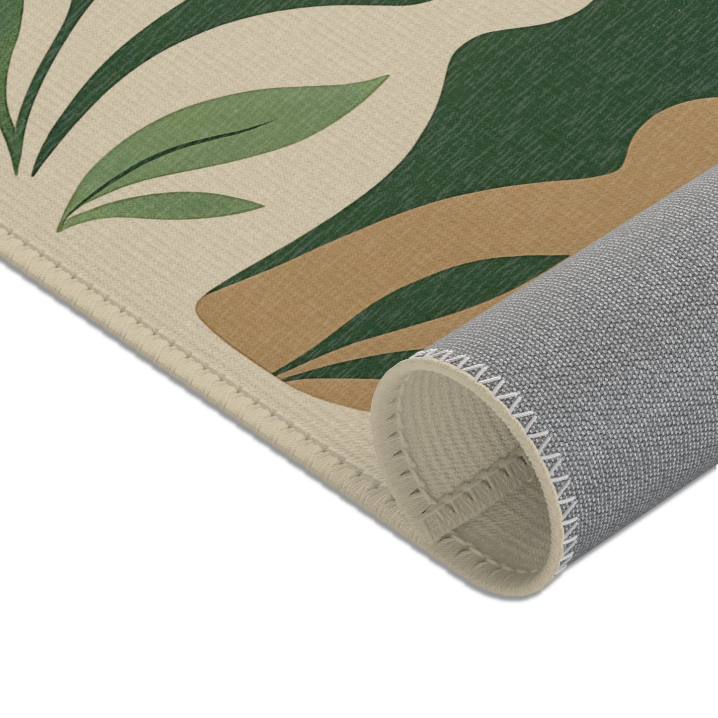 Botanical Rug “Invisible Vines” – Emotional Abstract Design for Living Room or Bedroom