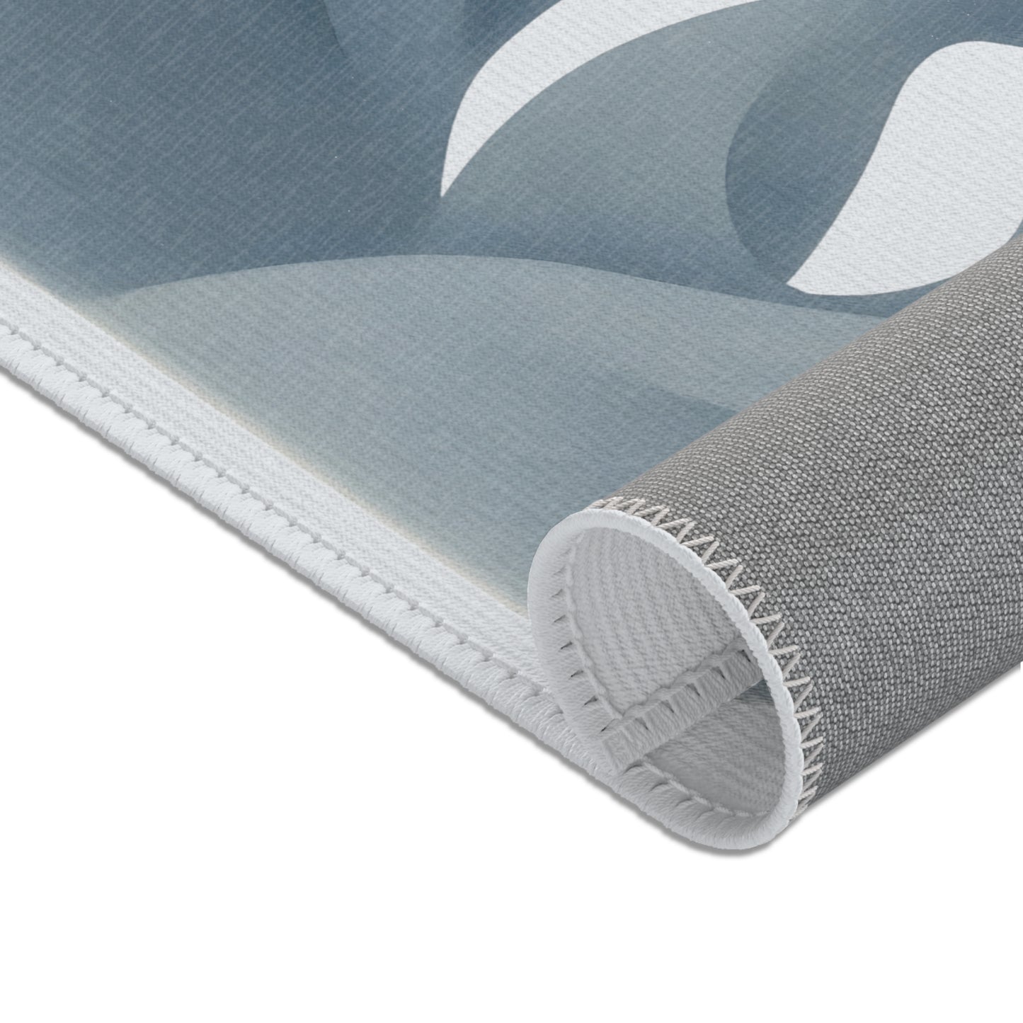 Tapis Émotionnel Monochrome – “Présence Silencieuse” 💙