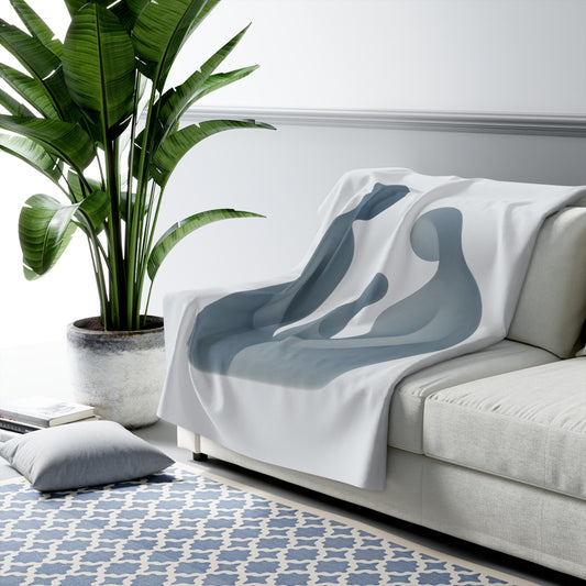 Plaid Sherpa Monochrome – “Présence Silencieuse” 💙