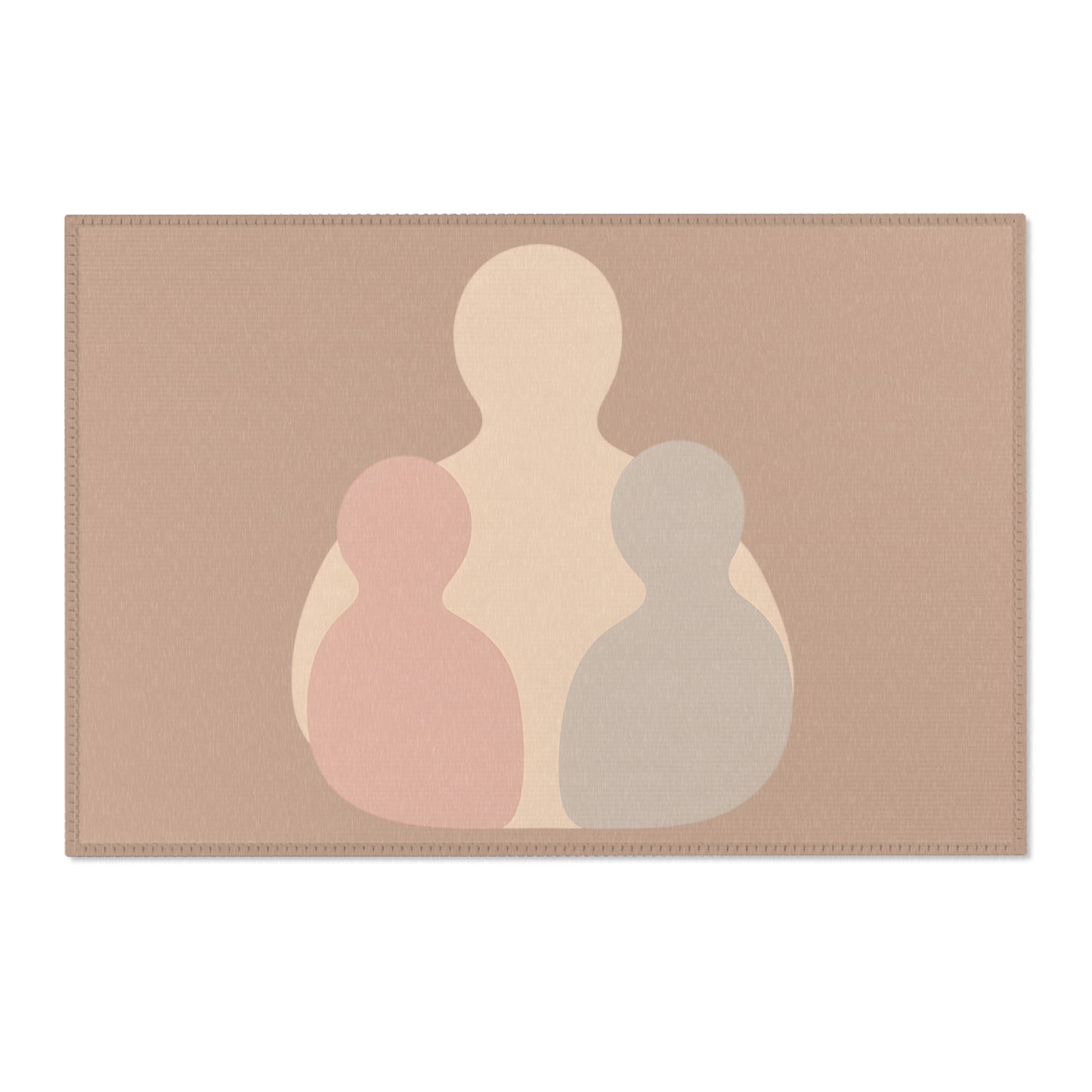 Tapis Émotionnel Minimaliste – “Étreinte Invisible” 🤍