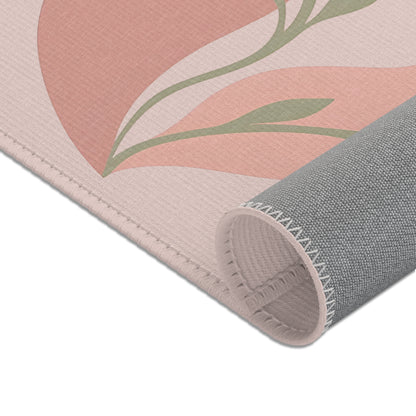 Botanical Rug “Bound Roots” – Emotional Abstract Design for Living Room or Bedroom 