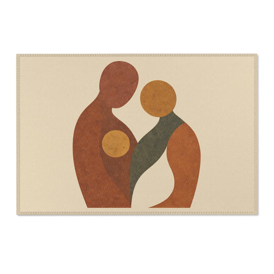 Tapis Émotionnel Vintage – “L’écho du lien” 🪞