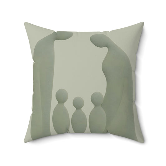 Coussin Émotionnel Monochrome – “Écho des Cœurs” 💞