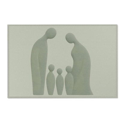 Tapis Émotionnel Monochrome – “Écho des Cœurs” 💞