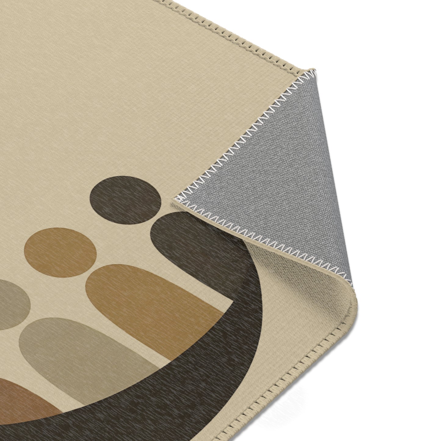 Japanese Zen Rug “Kazoku no Kokoro” – Emotional Abstract Design for Living Room or Bedroom 