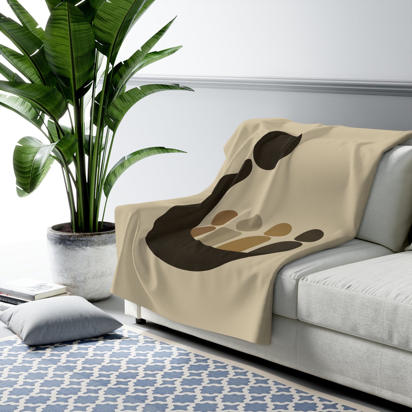 Plaid Sherpa Japonais – “Kazoku no Kokoro” (家族の心) 🧘‍♀️