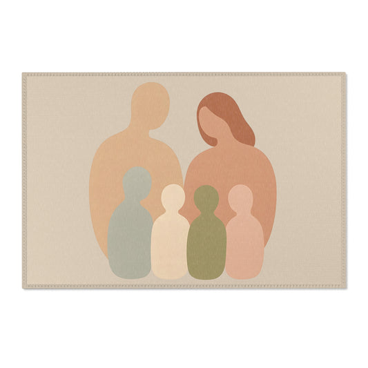 Tapis Émotionnel Minimaliste – “Étreintes Murmurées” 🤍