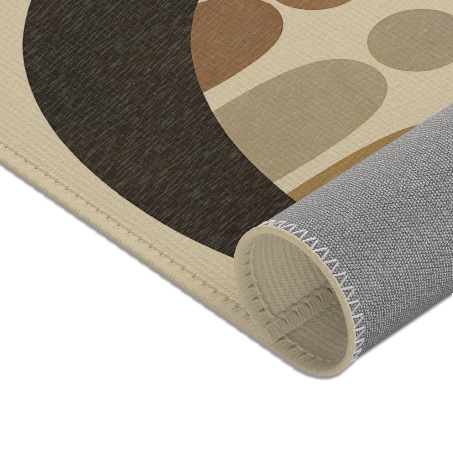 Japanese Zen Rug “Kazoku no Kokoro” – Emotional Abstract Design for Living Room or Bedroom 