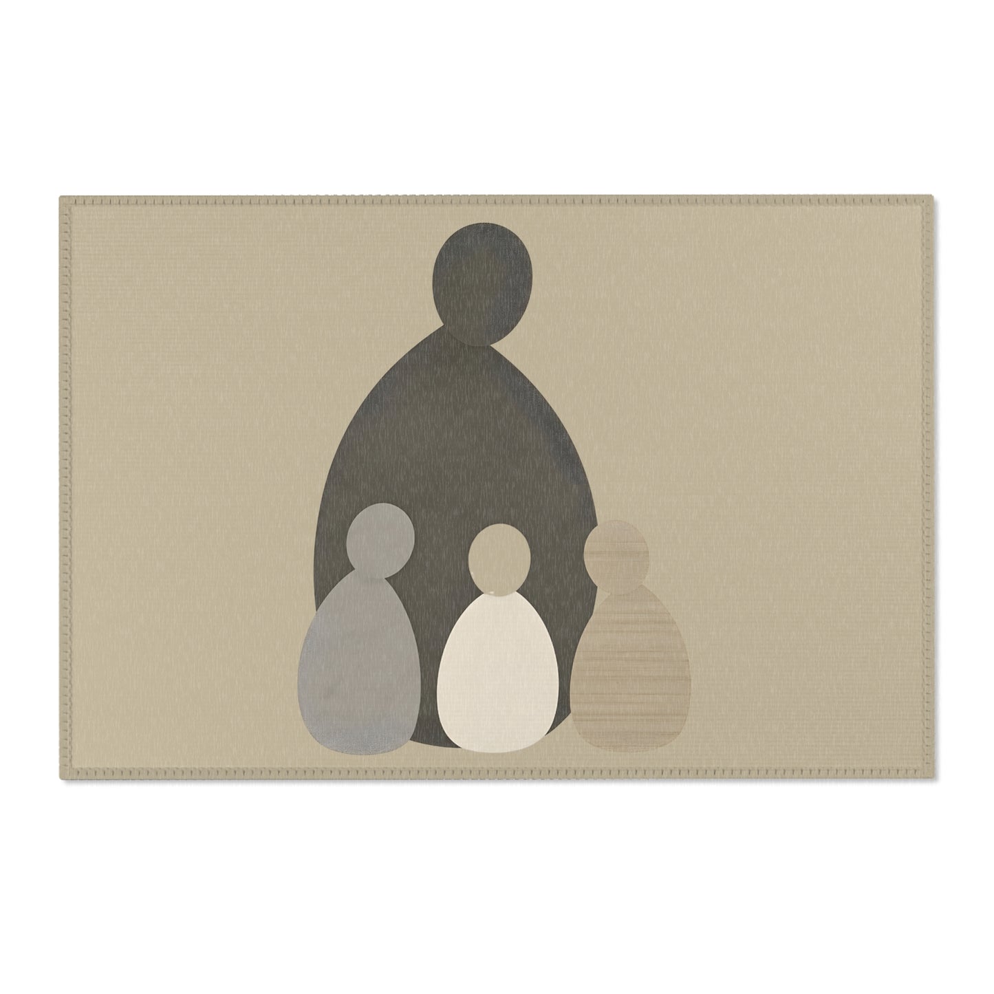 Japanese Zen Rug “Shinzen” – Emotional Abstract Design for Living Room or Bedroom 