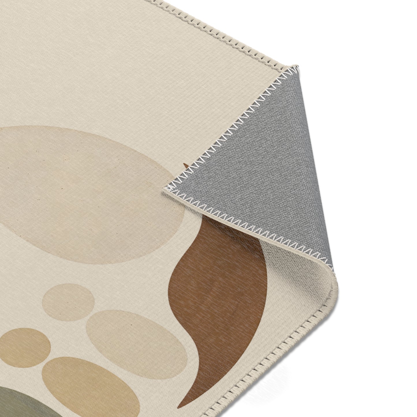 Japanese Zen Rug “Gokan” – Emotional Abstract Design for Living Room or Bedroom 