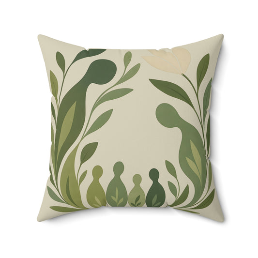 Coussin Émotionnel Botanique – “Racines en Harmonie” 🌱