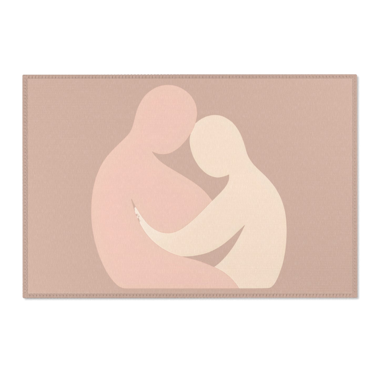 Tapis Émotionnel Minimaliste – “Étreinte Abstraite” 🫂